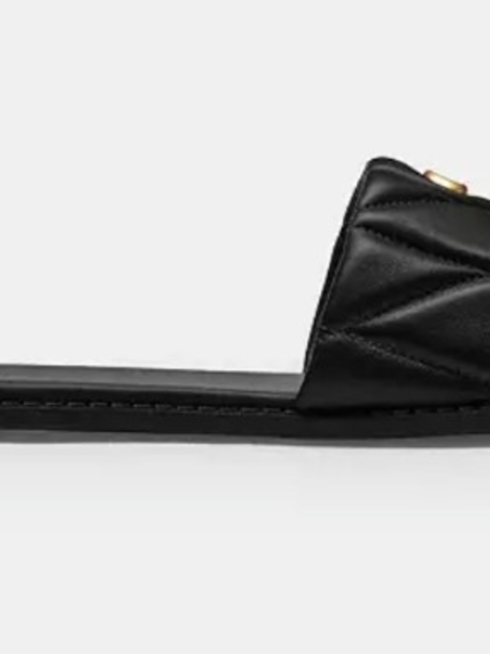 Coach Holly Black Quilted Slide Sandals - Picture 3 of 4